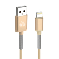 POWERTECH Καλώδιο USB σε Lightning flex alu PTR-0019, copper, 1m, χρυσό