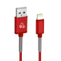 POWERTECH Καλώδιο USB σε Lightning flex alu PTR-0021 copper, 1m, κόκκινο