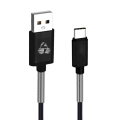 POWERTECH Καλώδιο USB σε Type C flex alu PTR-0023, copper, 1m, μαύρο